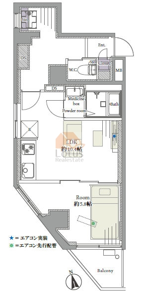 ニュー荻窪マンション1103間取図