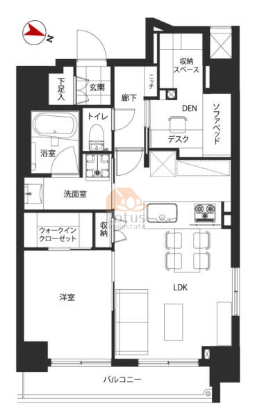 グランスイート東京マークス505間取図