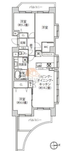 リベール綾瀬201間取図