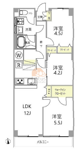 お花茶屋スカイハイツ112間取図