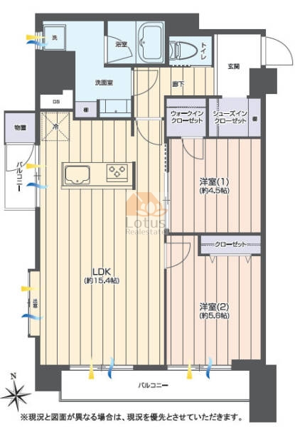 上北沢ハイネスコーポ305間取図