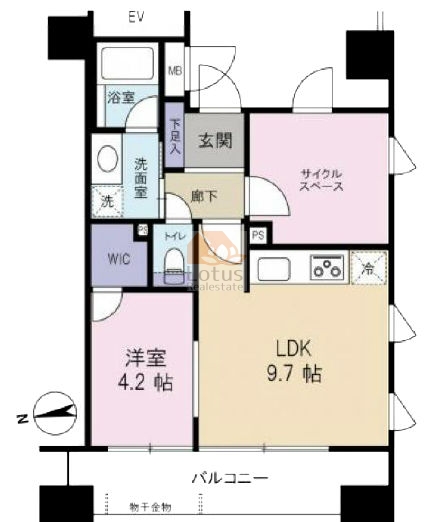 センチュリーハイツ御徒町モダニカ1002間取図