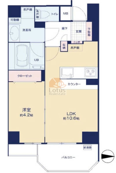 ベリスタ椎名町308間取図