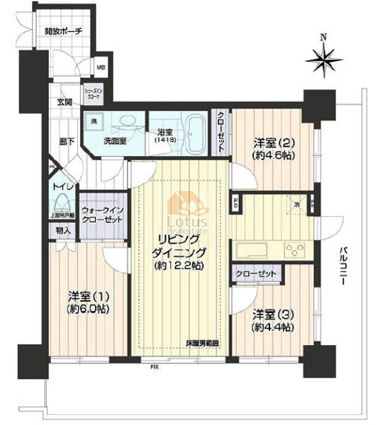 マイキャッスル東陽町イデアコート702間取図