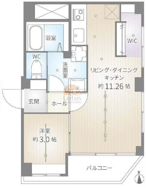 マンション信濃苑106間取図