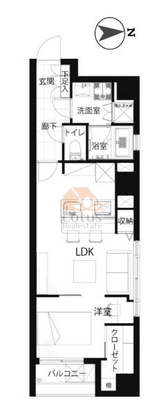 コアマンション御徒町フリージオ305間取図