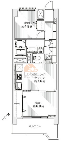 大塚台ハイツ506間取図