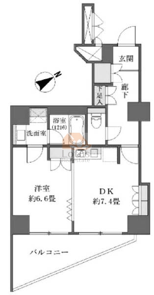 ユニーブル島津山306間取図