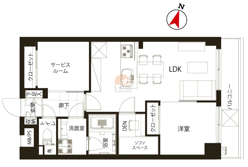 メイツ新宿なつめ坂203間取図