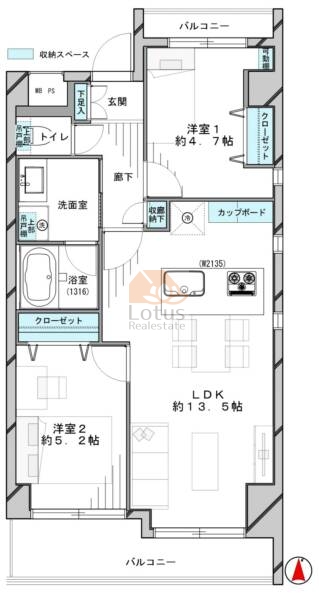 アイディーコート新御徒町702間取図