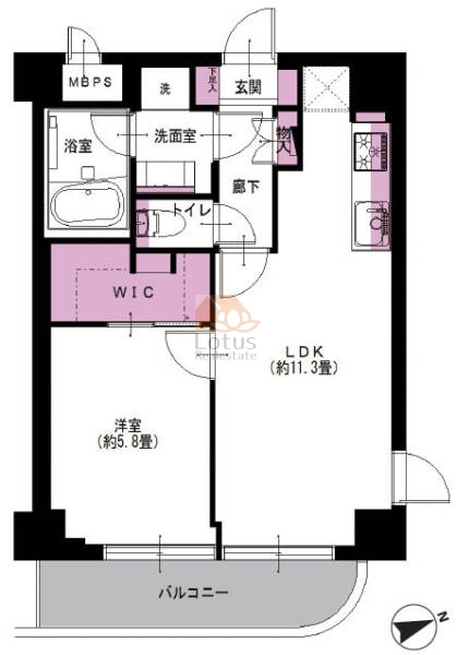 ウイング西荻南301間取図