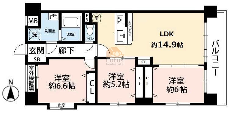 ドムール三ノ輪401間取図