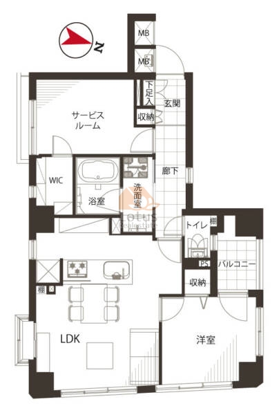 パラッシオ本駒込902間取図