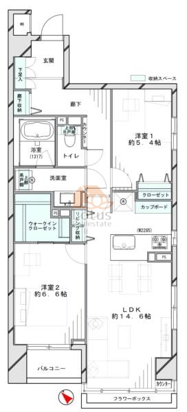 チサンマンション千石204間取図