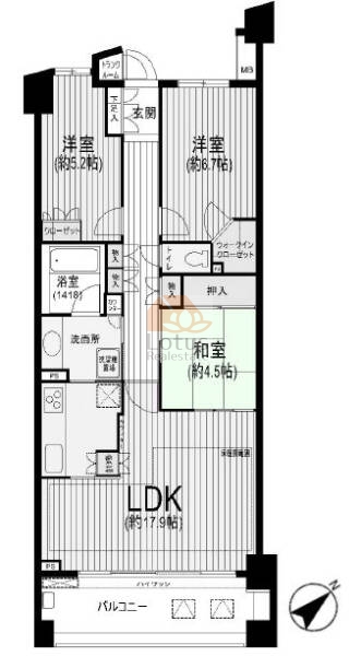 グランヒルズ西葛西1109間取図