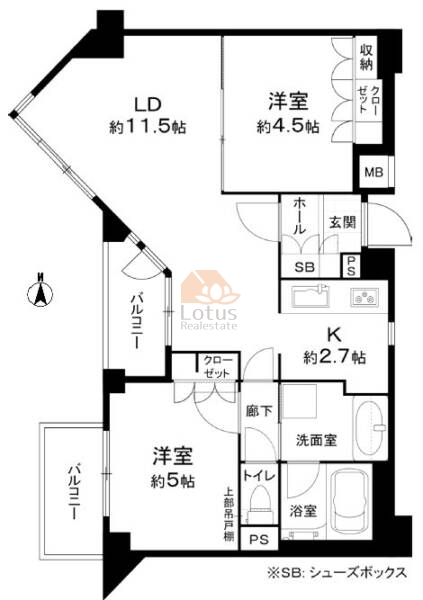 ジェイパーク高田馬場プレジャーステージ204間取図