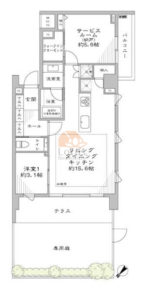 スタイルハウス南麻布206間取図