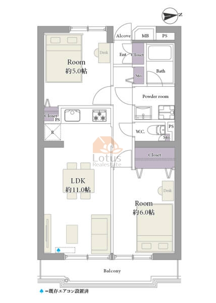 ノバ墨田207間取図