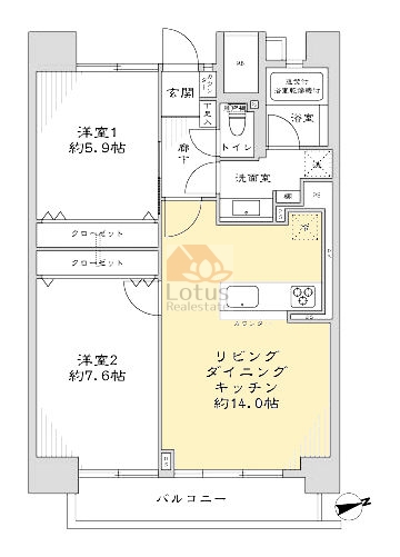 東白鬚第１マンション805間取図