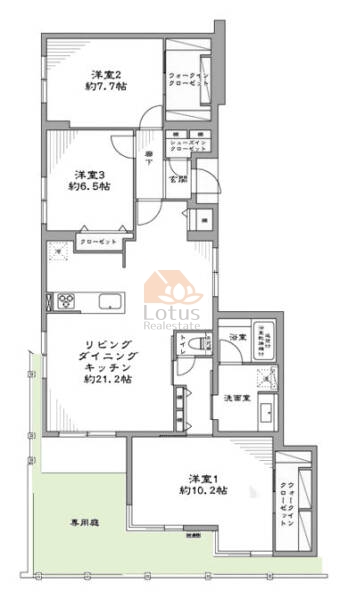 クレール荻窪102間取図