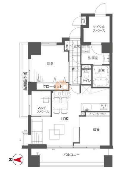 センチュリーハイツ御徒町モダニカ401間取図