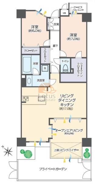 グランシティ金町104間取図