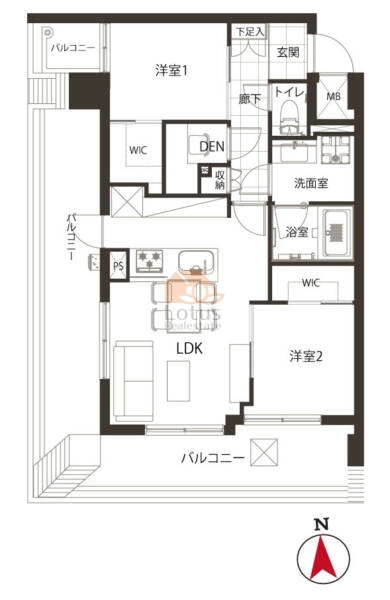 デリード錦糸町403間取図