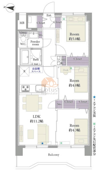 トーア南晴海マンション1110間取図