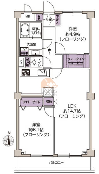 サンハイツ哲学堂202間取図