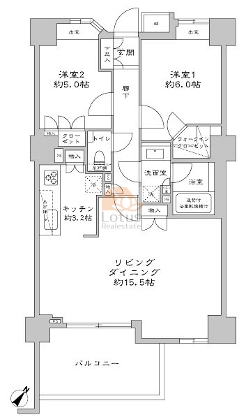 ルフォン不動前313間取図