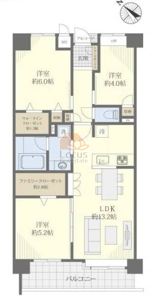 ファミール亀有弐番館703間取図