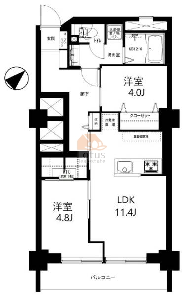 牛込ハイム1109間取図