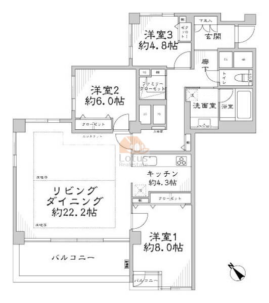 御茶ノ水ロイアルハイツ805間取図