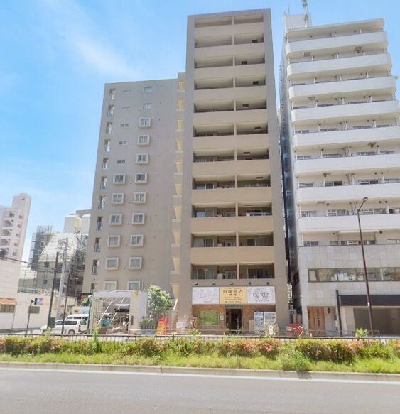 パラッシオ目黒不動前外観３｜パラッシオ目黒不動前は平成15年築、12階建てのマンションです。