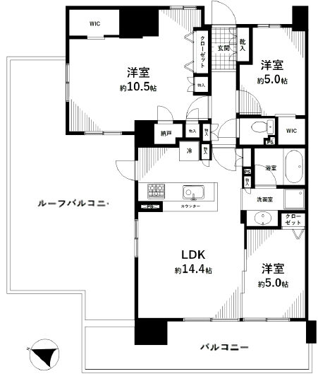 シティテラス平井1321間取図