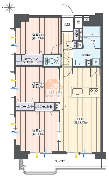 トーア辰巳マンション527間取図