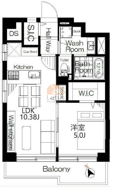 ベルべシティ用賀507間取図