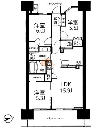 プラウドシティ金町ガーデン17階間取図