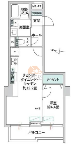 朝日白山マンション614間取図