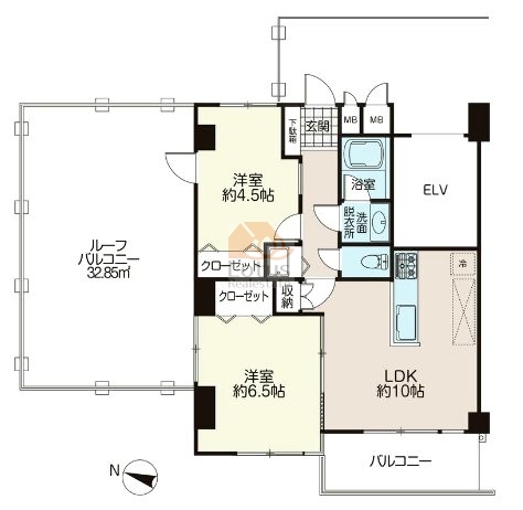 パシフィックパレス小岩602間取図