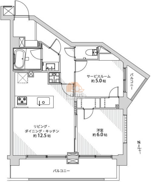 マートルコート恵比寿南2404間取図