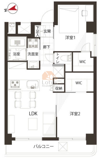 ステージグランデ市谷薬王寺301間取図