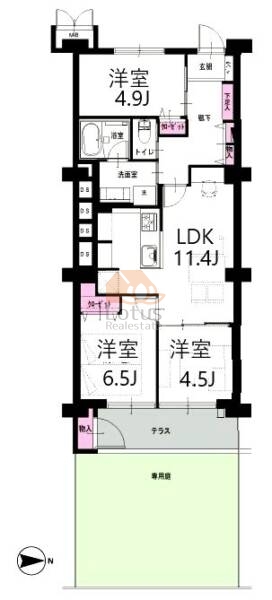 大久保ハウス109間取図