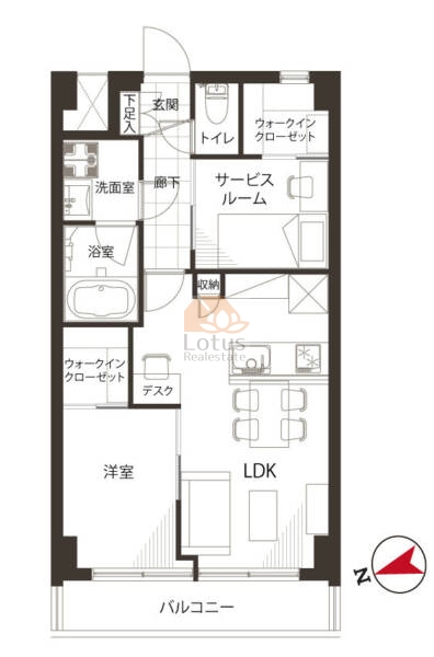 秀和田町レジデンス811間取図