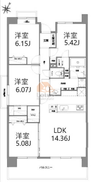 グリーンタウン青戸一番街207間取図