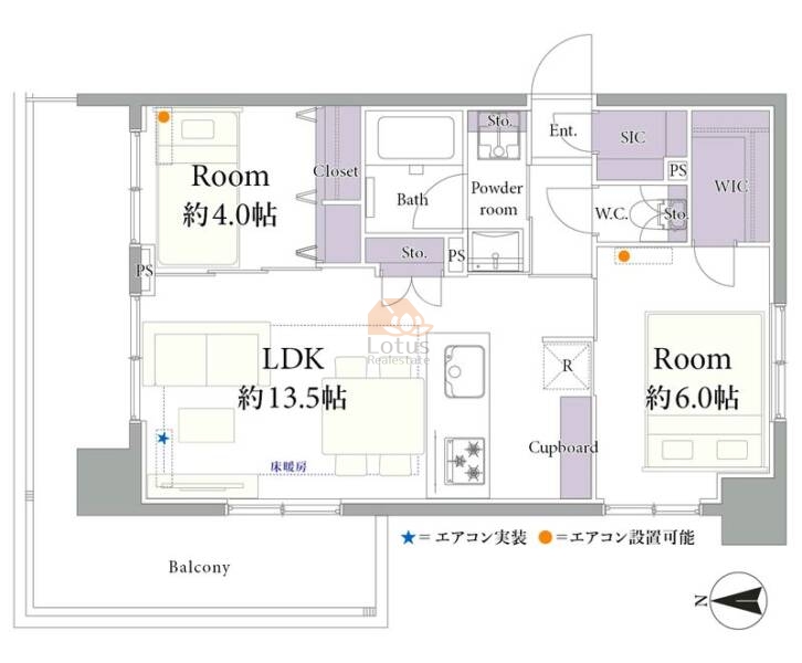 クレア田端プレミアレジデンス901間取図