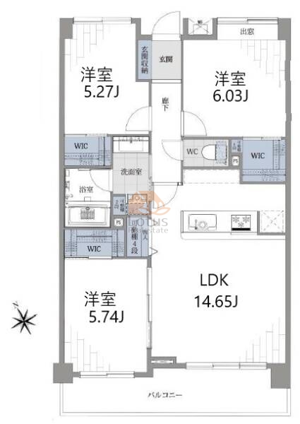 藤和シティホームズ荻窪203間取図