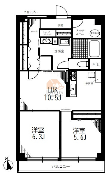 メゾン葛西602間取図