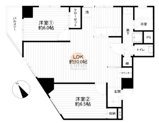 田端新町ロイヤルマンション602間取図