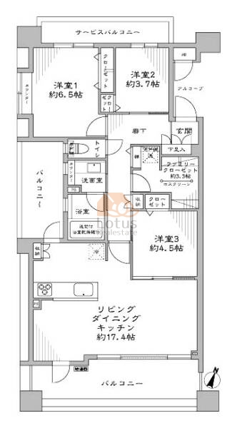 クレアホームズ金町303間取図